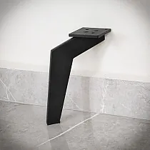 Kovové nábytkové nohy Bumerang 17x14cm z oceli (4 ks)