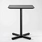 Metal table base, central table leg 43x43x72cm, black