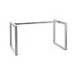 Metal table and desk frame with O type legs 139.6x69.6 cm