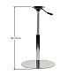 Stainless steel table base with elevator function diameter 45 cm, height 50-75 cm