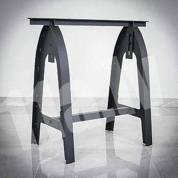 Adjustable metal table legs horseshoe style, 74x80cm (2 pcs)