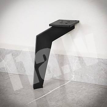 Metal furniture leg Boomerang 17x14cm (4 pc.)