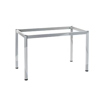 Table frame with round legs 136x66 cm, Colors: alu, white, black, graphite