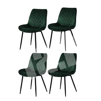 Restaurant chairs 4 pcs. moss green (6020)