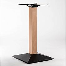 Coffee table base metal-wood, 43x43x72cm, 18,5 kg