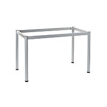 Table frame with round legs 136x66 cm, Colors: alu, white, black, graphite