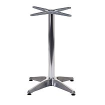 Aluminum table base 71x71 cm, height 72.5 cm