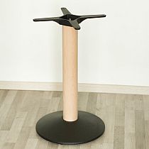 Coffee table base metal-wood, Ø43x72cm, 17.5 kg