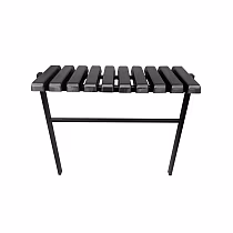 Cemetery Bench – width 82 cm, Metallic with Drop-Down PVC Seat, For Concrete Installation