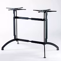 Heavy-duty steel double pedestal table base, 60 cm / 72 cm / 106 cm height, fits tabletops up to 160×90 cm, commercial-grade stability for dining, bar &amp;amp; restaurant tables, in any RAL color