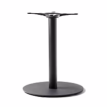 Central table base made of steel, for large table surfaces up to 110 cm, available heights 60, 72 or 106 cm, available in any RAL color
