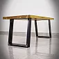 Massive steel table legs square-type, 40x45cm (2 pcs)