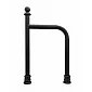Bicycle rack, retro style, black color, to be concreted, with cast iron sleeves, size 100x60 cm