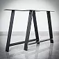 Steel table legs A-type, height 71 cm, width 80 cm, set of 2 pcs