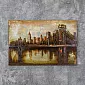 3D metal painting Manhattan Bridge 80x120cm