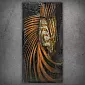 3D metallimaal Sebra 65x130cm