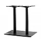 Augstas klases tērauda galda pamatne lielām virsmām līdz 140x80 cm, ar divām apaļām kājām, pieejamais augstums 60 cm, 72 cm, 106 cm