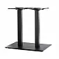 Double metal table base for large surfaces up to 1400x800 mm, with square-type columns, different heights 60 cm, 72 cm, 106 cm