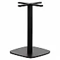 Central table base made of steel, black color, foot size: 50x50 cm, H: 73 cm, 16.5 kg