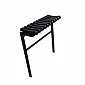Concretable Metallic Bench for Cemetery Use with PVC ribs - lowering mechanism, length 50, 72 or 82 cm