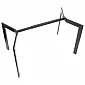 Length adjustable table frame in black. Adjustment: 104-144 cm, depth 68 cm, height: 72.5 cm