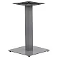 Metal table base made of steel, grey color, foot dimensions: 45 x 45 cm, height 72.5 cm, weight 16.8 kg, for surfaces up to 70x70 cm