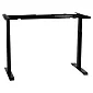 Metal table frame with electric height adjustment, black color, two motors, height 70.5-118 cm, length 119-172 cm