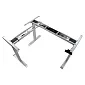 Metal table frame with electric height adjustment for office, adjustable height 61.5-126.5 cm, black color, three motors