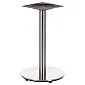 Centrālā galda pamatne no nerūsējošā tērauda, apaļa pamatne, matēta, diametrs 45 cm, augstums 71,5 cm