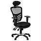 Ērts biroja, ofisa krēsls ar elpojošu sieta atzveltni melnā, pelēkā, sarkanā vai zaļā krāsā SCBGRG1