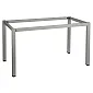 Metallist lauaraam ruudukujuliste jalgadega, halli või valget värvi, mõõtmed 156x76 cm, kõrgus 72,5 cm