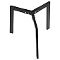 Compact assemble metal table frame, black color, height 42 cm, diameter 55 cm