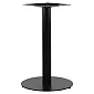 Table base made of metal, black color, diameter 45 cm, three different heights