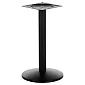 Metallist kesklauaalus terasest, kõrgus 72,5 cm, aluse läbimõõt 42,5 cm, must värv