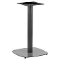 Keskne lauajalg metallist, halli värvi, aluse mõõdud 45x45 cm, kõrgus 73 cm