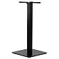 Centrālā galda kāja no metāla, melnā krāsā, pamatnes dimensijas 55x55 cm, augstums 110 cm