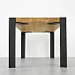 Stiilsed metallist lauajalad lisatugedega lauaplaadile, täisnurk, kohvilauale või pingile, värvus must või terasefektiga, üldkõrgus 49 cm