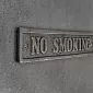 Cast iron metal sign NO SMOKING, dimensions 23x4 cm, set of 5 pcs.