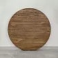 Tammest ümar lauaplaat pronksivärvi õliga, paksus 4 cm, läbimõõt 60 cm, 80 cm, 100 cm