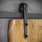 Lükanduste süsteem, ühelehelistele ustele kuni 130 kg, pikkus 200 cm, must, seinale kinnitatav