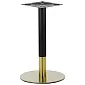 Metal table base in a combination of gold and black colour, bottom plate diameter 45 cm, height 72.5 cm, suitable for table tops D70 cm