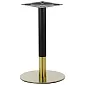 Metallist lauaalus kulla ja musta värvi kombinatsioonis, põhjaplaadi läbimõõt 45 cm, kõrgus 72,5 cm, sobib lauaplaatidele D70 cm