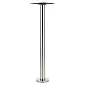 Metāla centrālā galda kāja izgatavota no tērauda, montēta uz grīdas, augstums 106 cm, pamatnes diametrs 17.5 cm