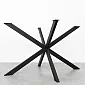 Black Steel Dismantlable 3D Spider Table Frame For Modern Interior – 120x80 cm, 71 cm Height