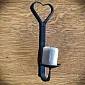 Wrought metal candlestick to be attached to the wall, for one candle, heart shape, dimensions: 310x80mm, set of 2 pcs.