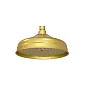 Rain overhead shower, antique brass style, yellow color, diameter 20 cm