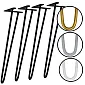 Hairpin table legs from two 10 mm diameter steel bars, height 51 cm - set of 4 legs, colors: black, white, gray, gold