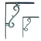 Cast iron shelf support, bracket with dimensions 18x13.5 cm, holder 