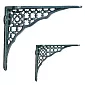 Cast iron shelf support, bracket with dimensions 17x21 cm, holder 