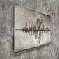 3D sienas dekors, glezna, pilsēta ūdens atspulgā, izmērs 120x80 cm